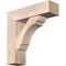 Ekena Millwork Olympic Block Smooth Bracket w/ Offset Brace, Douglas Fir, 7 1/2"W x 26"D x 26"H BKT0806X26X26OLY05SDF - alternate 1